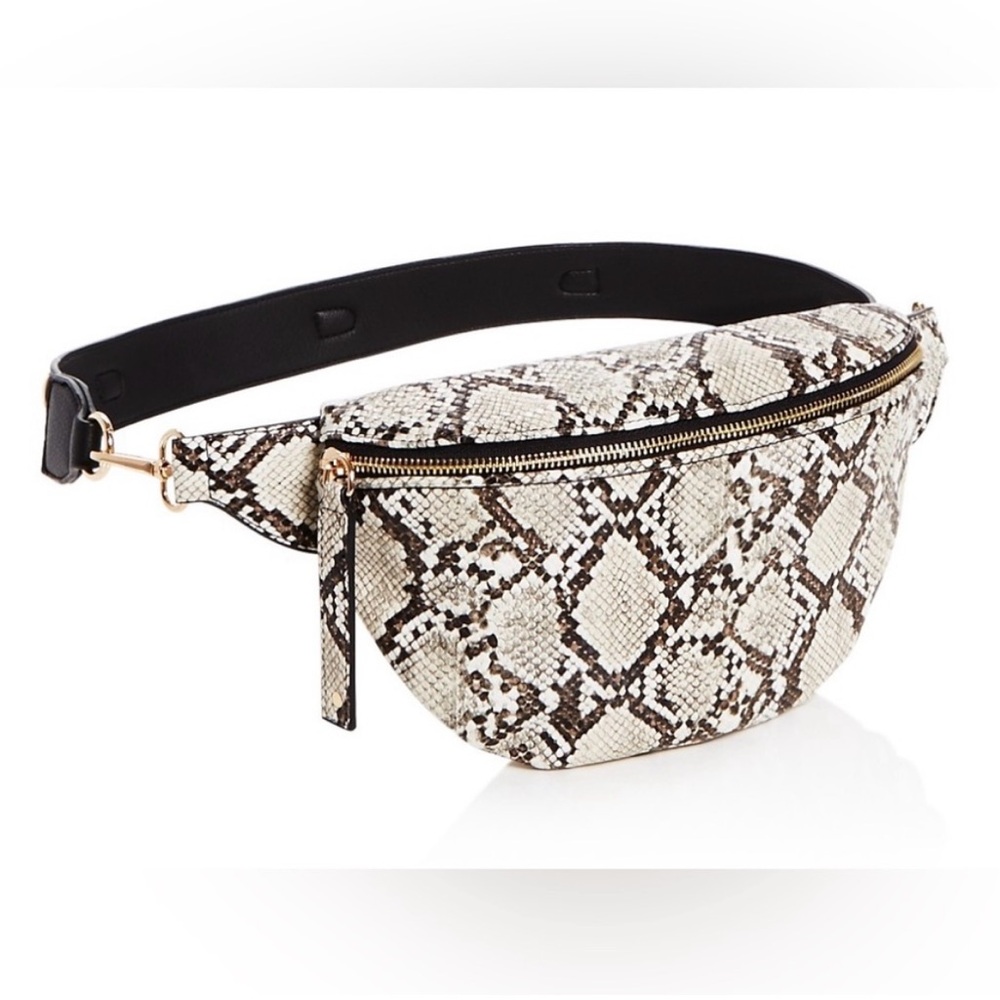 AQUA Snake-Print‎ Medium Belt Bag Women's